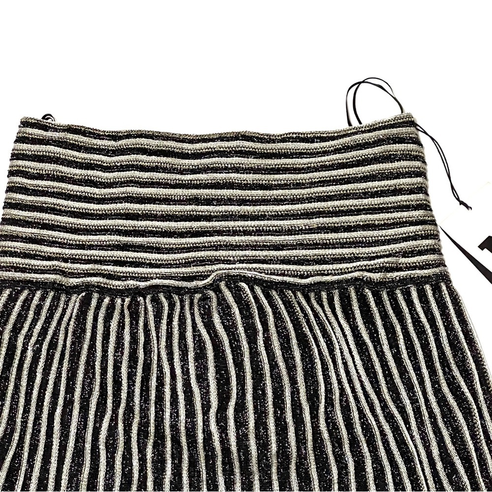 M by Missoni Zig Zag Metallic Midi Skirt Size 8 New - Picture 5 of 17